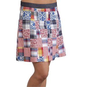 Stetson Patchwork Print A-Line Skirt